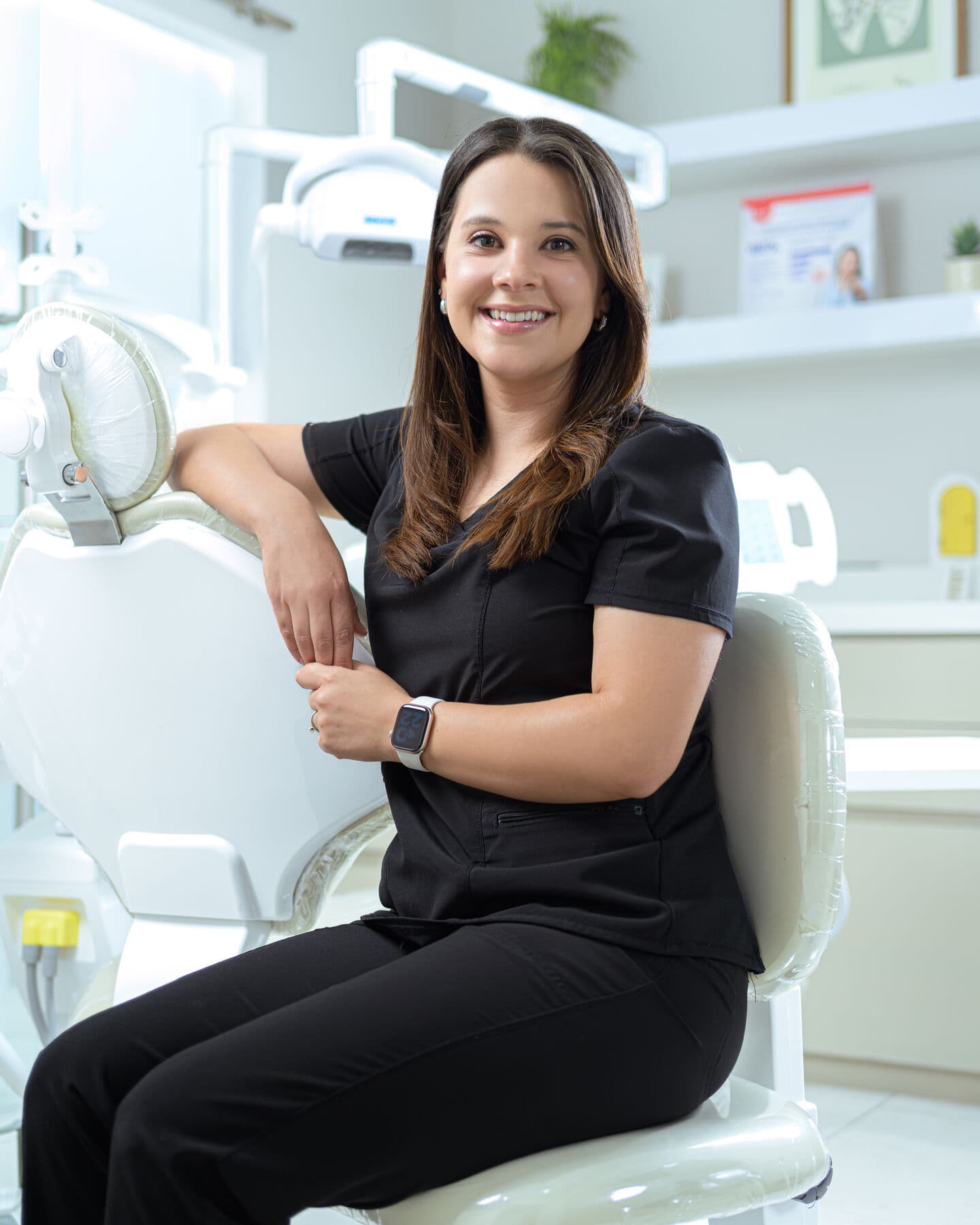 Dra. Christel Magermans en la clínica
